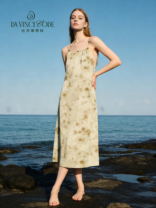 Da Vinci Code 2026 New Style Slip Nightdress, Fashionable Vacation Nightgown for Women, Loungewear, Soft Lightweight & Loose Fit